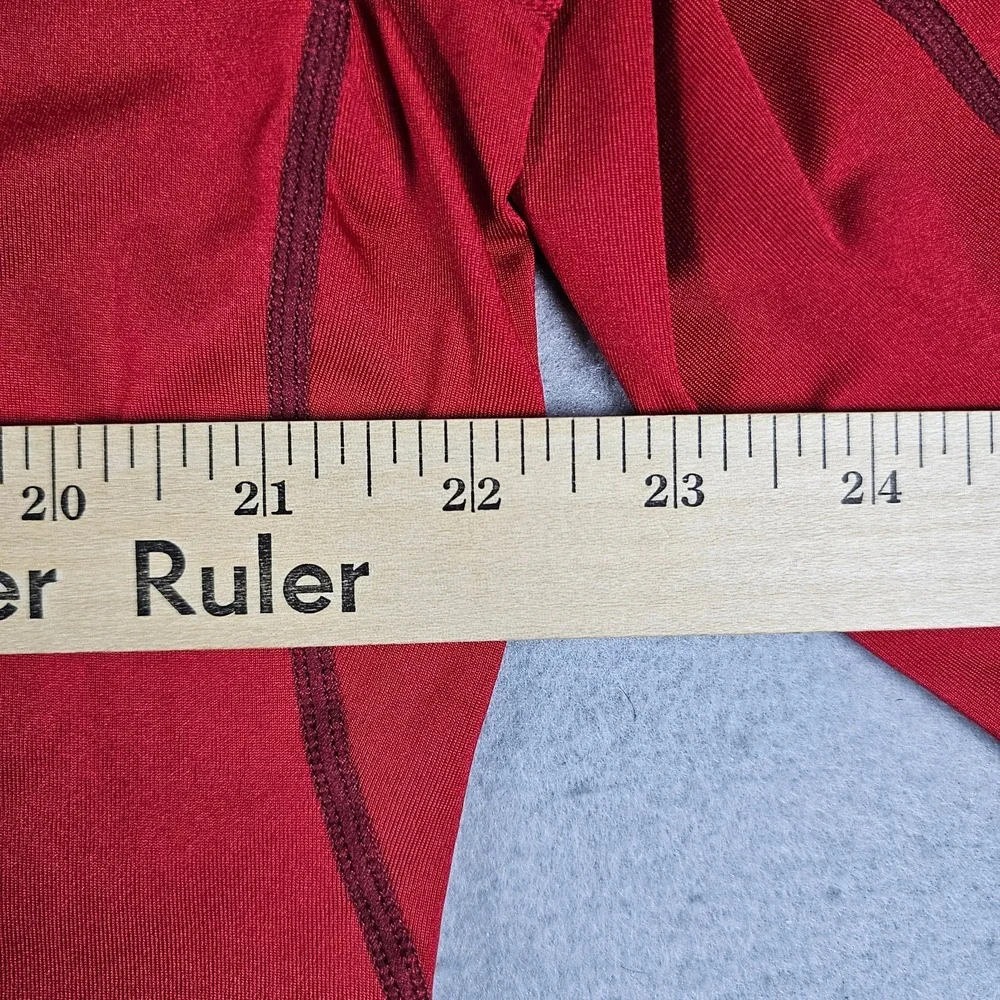 Nike Pro Base Layer Shirt Mens Extra Large Red Long Sleeve Fitted Dri-Fit Crew